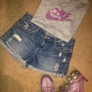 Jean Shorts with rips